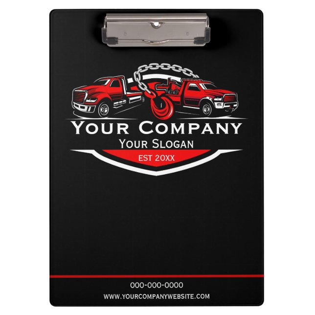 Professional Towing Company, Hauling Service Clipboard (Front)