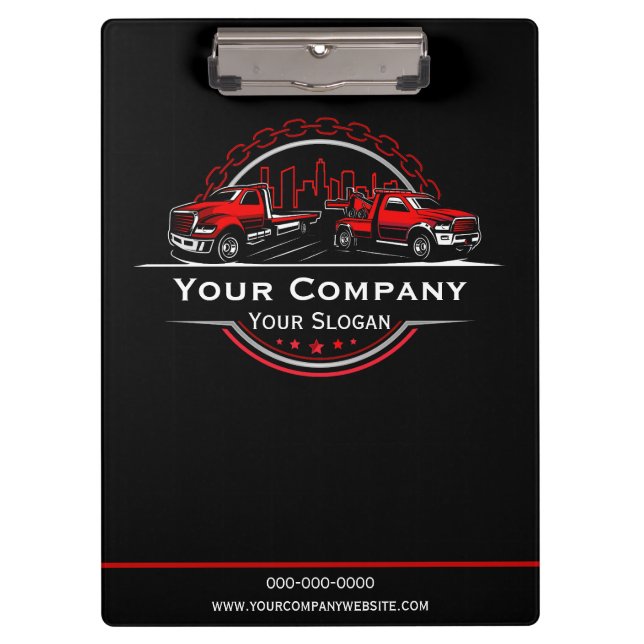 Professional Towing Company, Hauling Service Clipboard (Front)