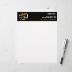 Professional Towing Company, Hauling Service Custom Letterhead