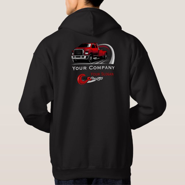 Professional Towing Company, Hauling Service Hoodie (Back)