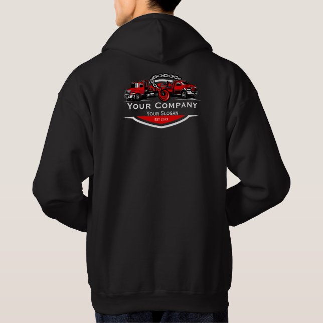 Professional Towing Company, Hauling Service Hoodie (Back)