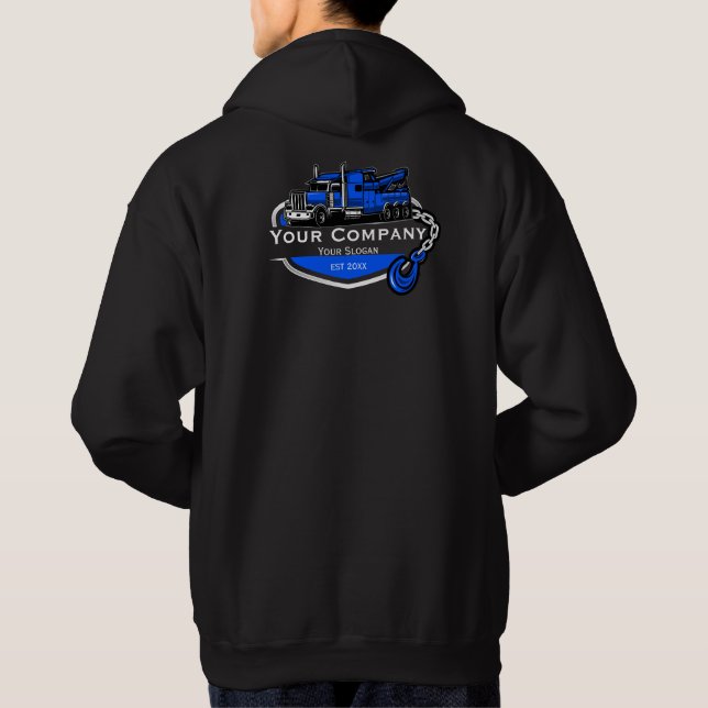Professional Towing Company, Hauling Service Hoodie (Back)
