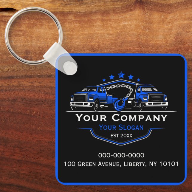 Professional Towing Company, Hauling Service Key Ring (Front)