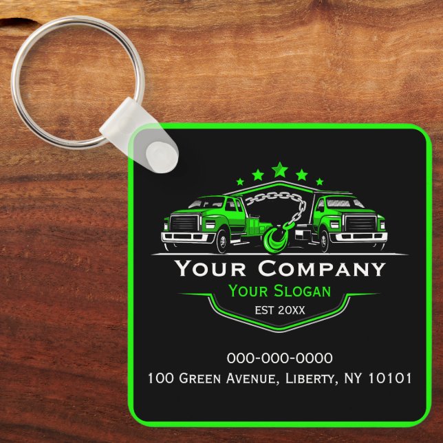 Professional Towing Company, Hauling Service Key Ring (Front)