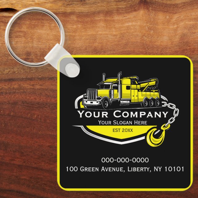 Professional Towing Company, Hauling Service Key Ring (Front)