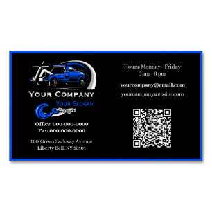 Professional Towing Company, Hauling Service Magnetic Business Card