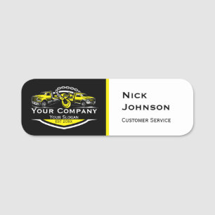 Professional Towing Company, Hauling Service Name Tag