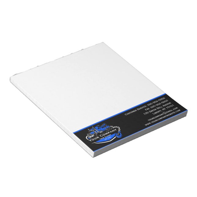 Professional Towing Company, Hauling Service Notepad (Angled)