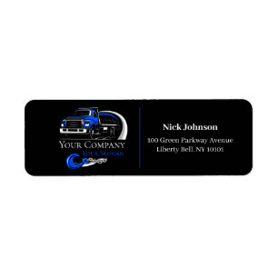 Professional Towing Company, Hauling Service Return Address Label