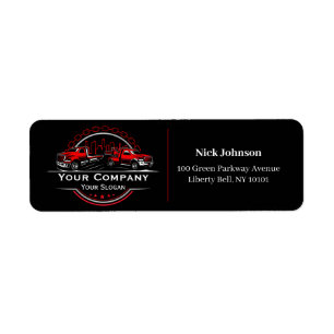 Professional Towing Company, Hauling Service Return Address Label