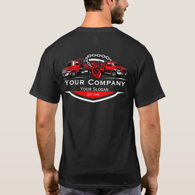 Professional Towing Company, Hauling Service T-Shirt (Back)