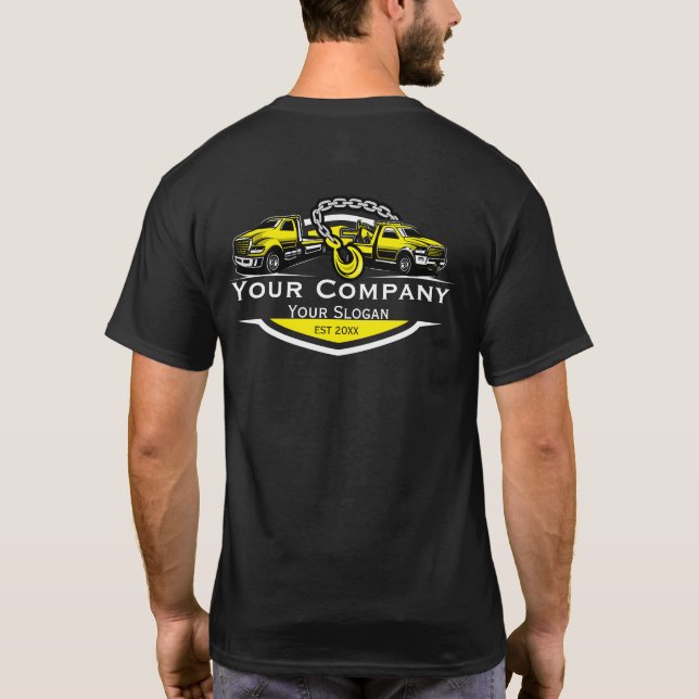 Professional Towing Company, Hauling Service T-Shirt (Back)