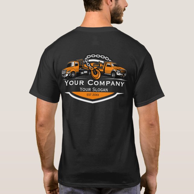 Professional Towing Company, Hauling Service T-Shirt (Back)
