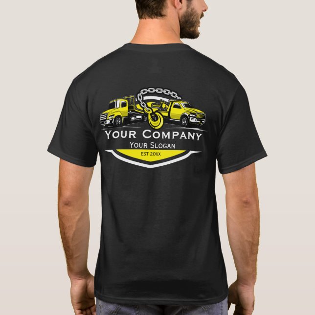 Professional Towing Company, Hauling Service T-Shirt (Back)