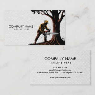 Professional Tree Trimming & Arborist Services     Business Card