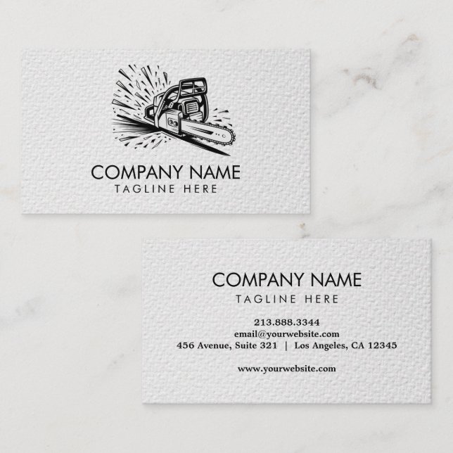 Professional Tree Trimming & Arborist Services     Business Card (Front/Back)