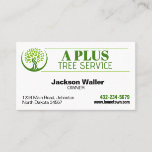 Professional Tree Trimming Service Arborist Business Card
