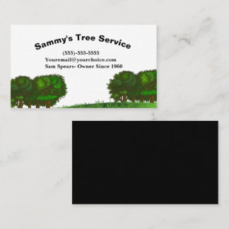Professional Tree Trimming Service Business Card