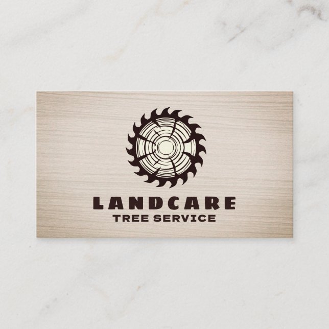 Professional Tree Trimming Service Business Card (Front)