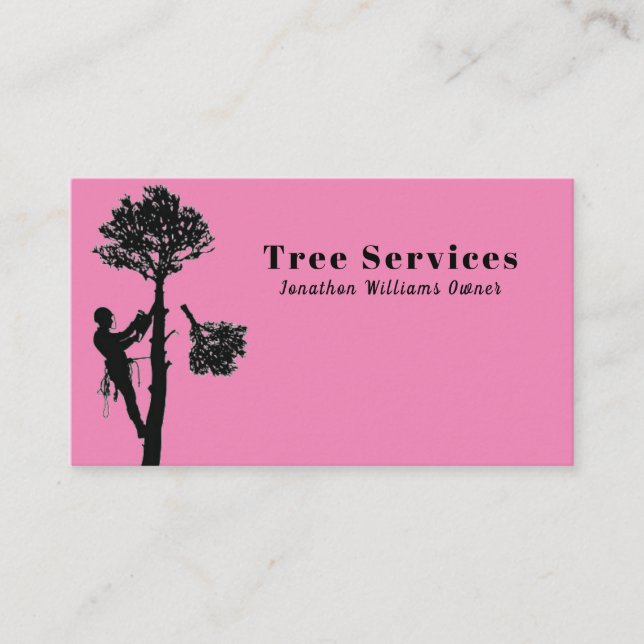 Professional Tree Trimming Services Business Card (Front)