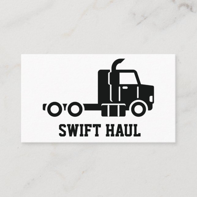 professional trucking business cards (Front)