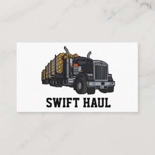 professional trucking business cards