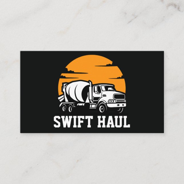 professional trucking business cards (Front)