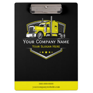 Professional Trucking Hauling Company Clipboard