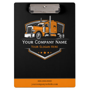 Professional Trucking Hauling Company Clipboard