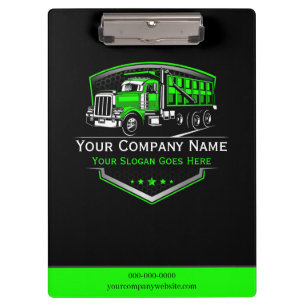 Professional Trucking Hauling Company Clipboard