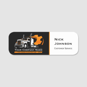 Professional Trucking Hauling Company Repair Name Tag