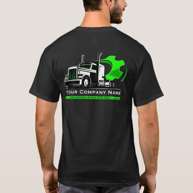 Professional Trucking Hauling Company Repair T-Shirt (Back)