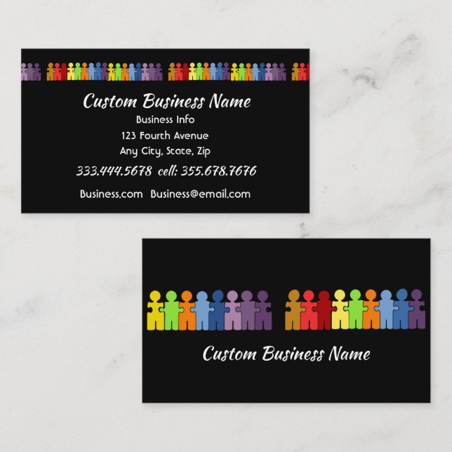 Professional Tutor Business Card , GED Prep Adult (Front/Back)