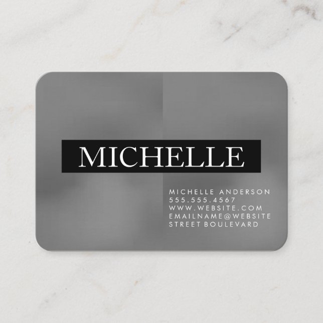 Professional Two Tone Business Card (Front)