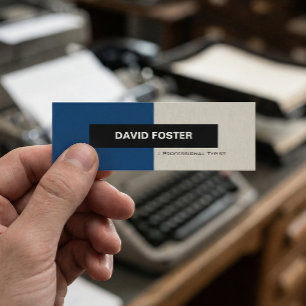 Professional Typist - Simple Elegant Stylish Mini Business Card