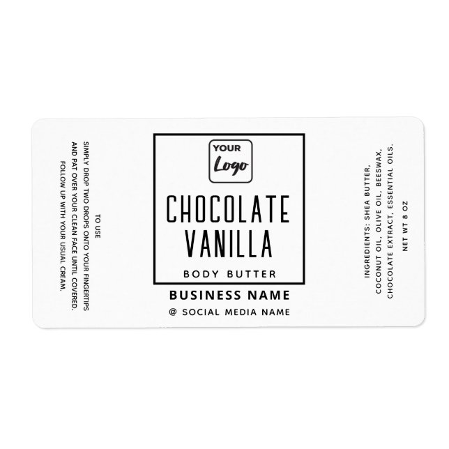 Professional typography black white logo product   (Front)