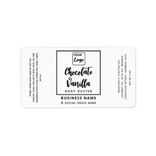Professional typography black white logo product label