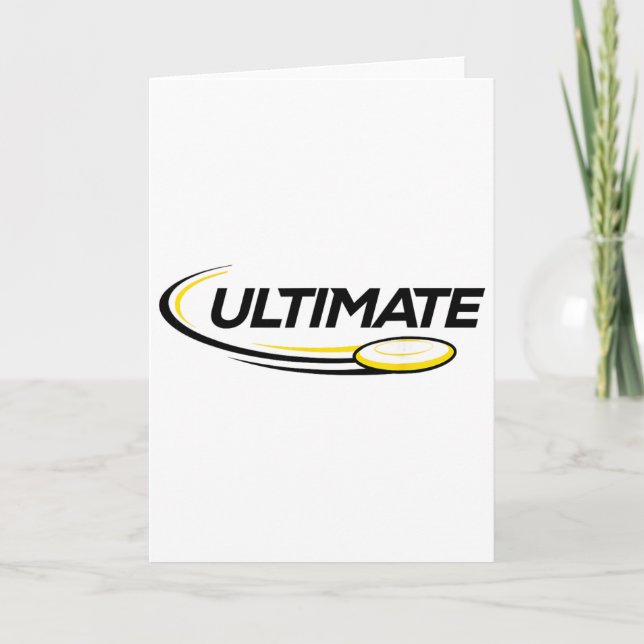 Professional Ultimate Frisbee Disc Golf Player  Card (Front)