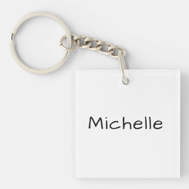 Professional Unique Casual Handwriting Key Ring (Front)