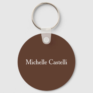 Professional Unique Classical Minimalist Brown Key Ring
