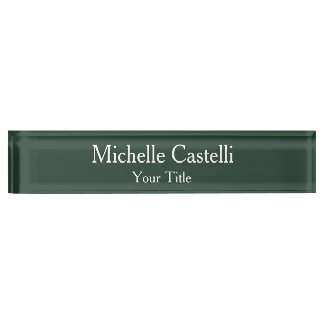 Professional Unique Classical Minimalist Nameplate (Front)