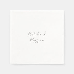 Professional Unique Classical Plain Couple Names Napkin