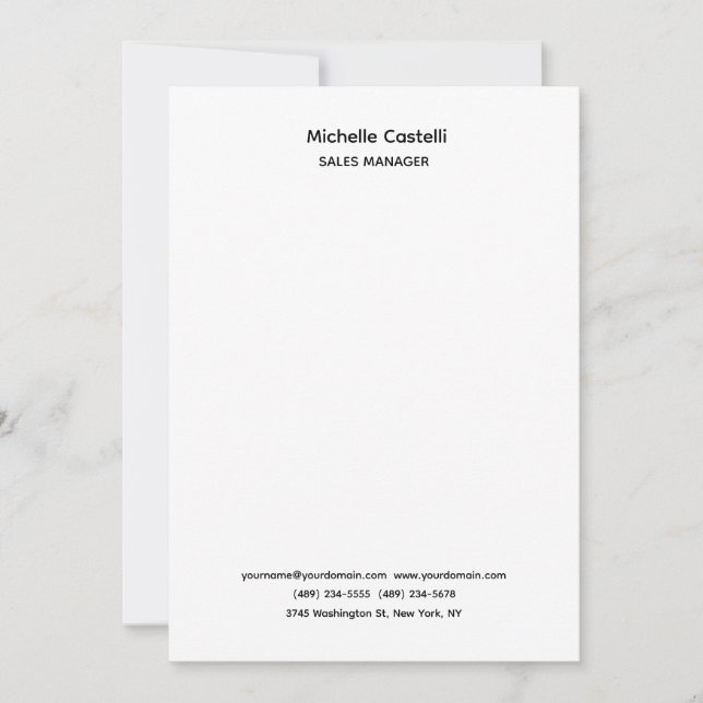 Professional Unique Classical Simple Announcement (Front)