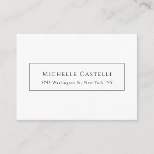Professional Unique Classical Simple Black & White Enclosure Card