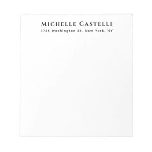 Professional Unique Classical Simple Black & White Notepad