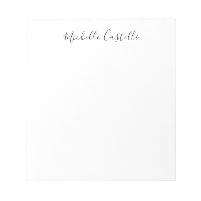 Professional Unique Classical Simple Handwriting Notepad (Front)