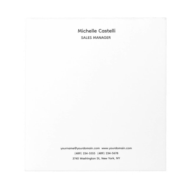 Professional Unique Classical Simple Notepad (Front)
