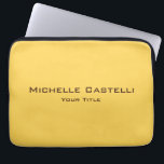 Professional Unique Classical Simple Plain Laptop Sleeve<br><div class="desc">Easy Editing Tools. Different Types and Sizes,  Colour and Font Choices.</div>