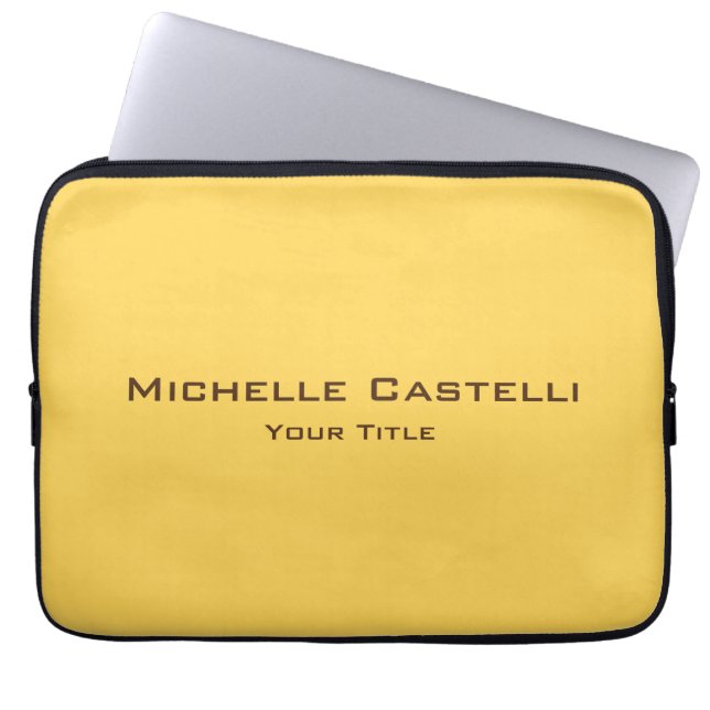 Professional Unique Classical Simple Plain Laptop Sleeve (Front)