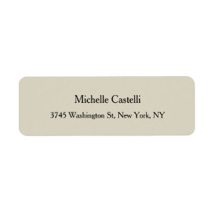 Professional Unique Classical Simple Return Address Label
